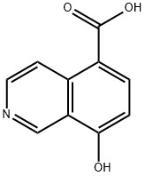 8-Hydroxy-isoquinoline-5-carboxylic acid 구조식 이미지