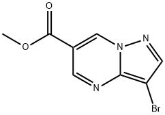 methyl 3-bromopyrazolo[1,5-a]pyrimidine-6-carboxylate Structure