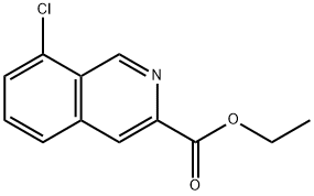 ETHYL 8-CHLOROISOQUINOLINE-3-CARBOXYLATE 구조식 이미지