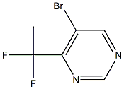 5-Bromo-4-(1,1-difluoro-ethyl)-pyrimidine 구조식 이미지