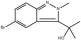 2-(5-bromo-2-methyl-2H-indazol-3-yl)propan-2-ol Structure