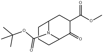 9-Tert-Butyl 3-Methyl 2-Oxo-9-Azabicyclo[3.3.1]Nonane-3,9-Dicarboxylate 구조식 이미지