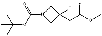 Tert-Butyl 3-Fluoro-3-(2-Methoxy-2-Oxoethyl)Azetidine-1-Carboxylate Structure