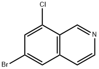 6-bromo-8-chloroisoquinoline 구조식 이미지
