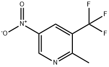 2-Methyl-5-nitro-3-(trifluoromethyl)pyridine 구조식 이미지