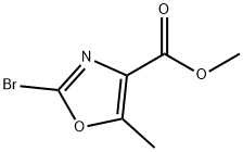 methyl 2-bromo-5-methyloxazole-4-carboxylate 구조식 이미지