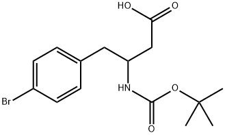 Boc-3-amino-4-(4-bromo-phenyl)-butyric acid Structure