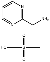 2-Pyrimidinemethanamine Methanesulfonate 구조식 이미지