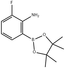 2-Amino-3-fluorobenzeneboronic acid pinacol ester Structure