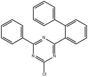 2-[1,1'-Biphenyl]-2-yl-4-chloro-6-phenyl-1,3,5-triazine Structure