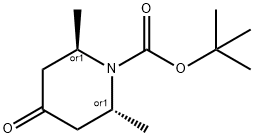 trans-2,6-Dimethylpiperidin-4-one,N-BOCprotected Structure