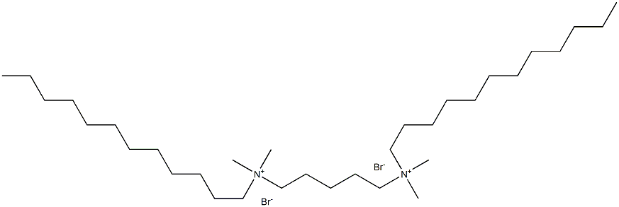 N1,N5-Didodecyl-N1,N1,N5,N5-tetramethylpentane-1,5-diaminium bromide 구조식 이미지