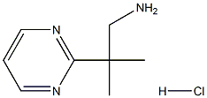 2-methyl-2-(pyrimidin-2-yl)propan-1-amine hydrochloride Structure