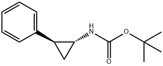 tert-Butyl (2-phenylcyclopropyl)carbamate Structure