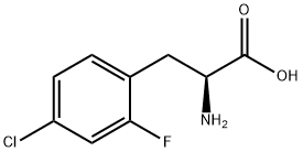 (S)-2-AMINO-3-(4-CHLORO-2-FLUOROPHENYL)PROPANOIC ACID Structure