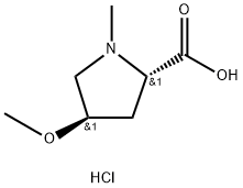 L-Proline, 4-methoxy-1-methyl-, trans- hydrochloride Structure