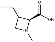 2-Azetidinecarboxylic acid,3-ethyl-1-methyl, (2S)- Structure