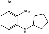 3-bromo-N1-cyclopentylbenzene-1,2-diamine Structure