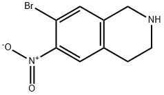 7-bromo-6-nitro-1,2,3,4-tetrahydroisoquinoline Structure