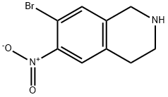 7-bromo-6-nitro-1,2,3,4-tetrahydroisoquinoline 구조식 이미지