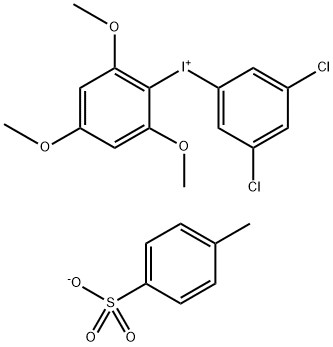 (3,5-Dichlorophenyl)(2,4,6-trimethoxyphenyl)iodonium p-Toluenesulfonate Structure