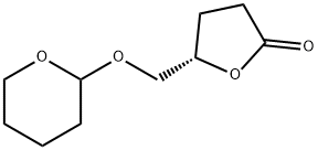 (5S)-5-(((Tetrahydro-2H-Pyran-2-Yl)Oxy)Methyl)Dihydrofuran-2(3H)-One 구조식 이미지