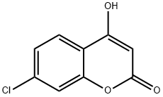 7-Chloro-4-hydroxy-2H-chromen-2-one Structure