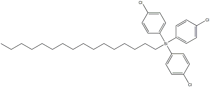 HEXADECYLTRIS(4-CHLOROPHENYL)SILANE 구조식 이미지