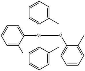 (O-TOLYLOXY)TRI(O-TOLYL)SILANE Structure
