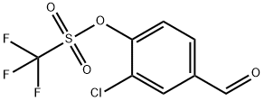 2-Chloro-4-Formylphenyl Trifluoromethanesulfonate 구조식 이미지