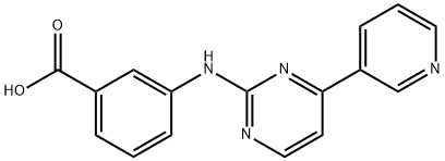 3-(4-(pyridin-3-yl)pyrimidin-2-ylamino)benzoic acid Structure