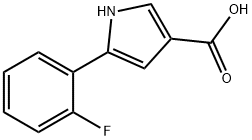 5-(2-fluorophenyl)-1H-Pyrrole-3-carboxylic acid 구조식 이미지