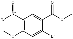 2-Bromo-4-methoxy-5-nitro-benzoic acid methyl ester Structure