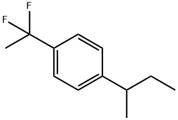 1-(1,1-difluoroethyl)-4-(1-methylpropyl)-Benzene 구조식 이미지