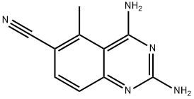 2,4-DIAMINO-5-METHYL-6-QUINAZOLINECARBONITRILE(WXG01570) 구조식 이미지