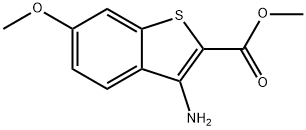 3-Amino-6-methoxy-benzo[b]thiophene-2-carboxylic acid methyl ester Structure