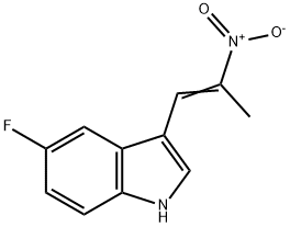 (E)-5-fluoro-3-(2-nitroprop-1-enyl)-1H-indole Structure