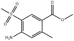 methyl 4-amino-2-methyl-5-(methylsulfonyl)benzoate Structure