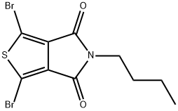 1,3-Dibromo-5-butyl-4H-thieno[3,4-c]pyrrole-4,6(5H)-dione Structure