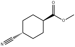 (1r,4r)-methyl 4-cyanocyclohexanecarboxylate Structure