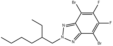 4,7-Dibromo-2-(2-ethyl-hexyl)-5,6-difluoro-2H-benzotriazole Structure