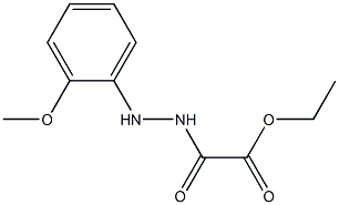 ethyl 2-(2-(2-methoxyphenyl)hydrazinyl)-2-oxoacetate Structure