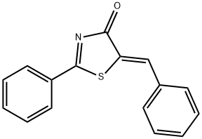 (5Z)- 2-phenyl-5-
(phenylmethylene)-4(5H)-Thiazolone Structure