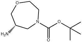 (S)-4-Boc-6-Amino-[1,4]oxazepane 구조식 이미지