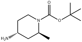 (2S,4R)-4-Amino-2-methyl-piperidine-1-carboxylic acid tert-butyl ester Structure