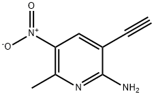 3-ethynyl-6-methyl-5-nitropyridin-2-amine 구조식 이미지