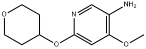 4-methoxy-6-((tetrahydro-2H-pyran-4-yl)oxy)pyridin-3-amine Structure