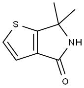 6,6-dimethyl-5,6-dihydro-4H-thieno[2,3-c]pyrrol-4-one Structure