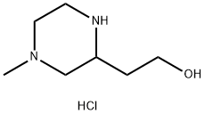 2-(4-Methyl-piperazin-2-yl)-ethanol  dihydrochloride Structure