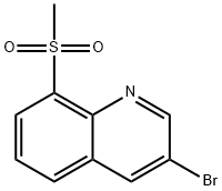 3-bromo-8-(methylsulfonyl)quinoline Structure